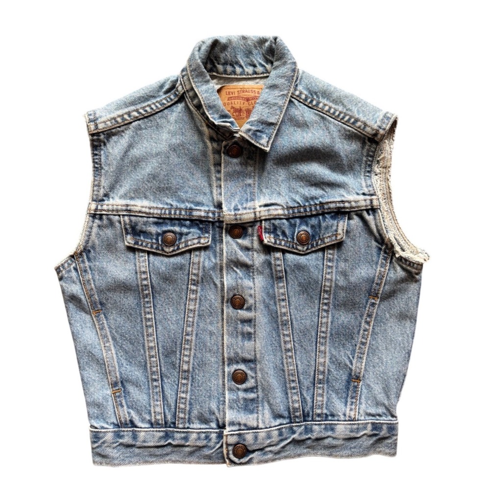 Vintage 90's Levi's Trucker Type III 3 Jacket Vest Youth 74027 Style